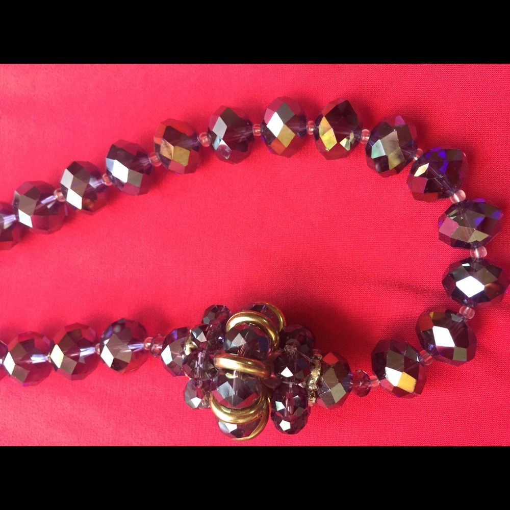 Lavender colored necklace